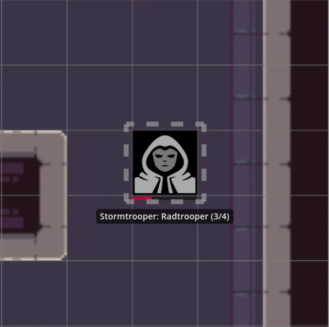 A minion group on the map