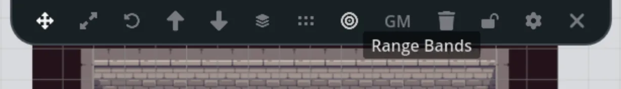 Range band toolbar button